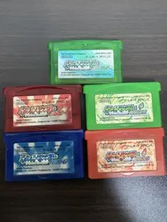 ポケモン 　エメラルド　ファイアレッド　リーフグリーン　ルビー　サファイア　5点