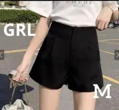 GRL ＊ タックハイウエストショートパンツ[at1744]