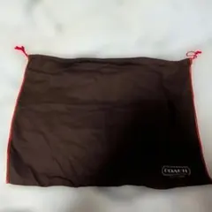 COACH ロゴ入り収納袋 ブラウン