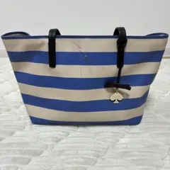 Kate Spade トートバッグ ボーダー 大容量 A4可　ケイトスペード