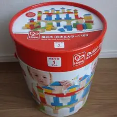 HAPE 積み木（白木＆カラー）100