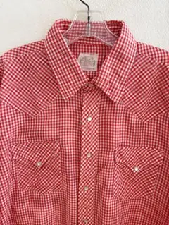 70sヴィンテージ miller western wear 長袖ウエスタンシャツ
