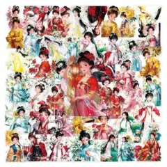 【U96】シール 50枚 ステッカー 人物 古代中国少女 女の子 コラージュ素材