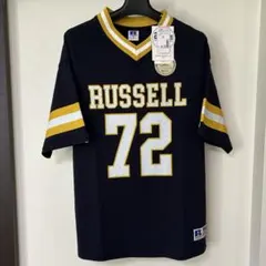 ◆新品◆【RUSSELL ATHLETIC】 フットボールTシャツ M ネイビーのサムネイル
