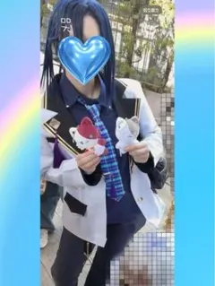 長尾景 制服 コスプレ ウィッグ付のサムネイル