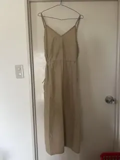 ベージュ キャミワンピース ロング