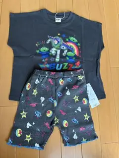 【新品】トイストーリー Tシャツとリブパンツセット 90グレー バズライトイヤー