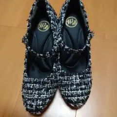 さ*ち様 ツイードストラップ付きパンプス LL