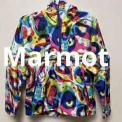 レア✴︎Marmot 総柄ハーフジップ　パーカー　アノラック　Lのサムネイル