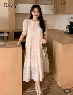 SHEIN Dazy アイボリー ワンピース Mサイズ