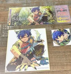 あんさんぶるスターズ!! 漣ジュン TRIP 缶バッジ＋紙モノ2点