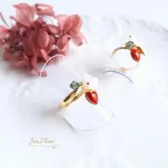 『ラスト』【スタンダード/ピンキー】小さな苺のリング 指輪