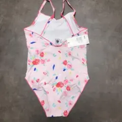 【新品タグ付きプチバトー】ワンピース水着 10am /140cm ピンク花柄