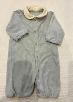 水色ベビーフリース ツーウェイ・ドレスオール 50-60cm