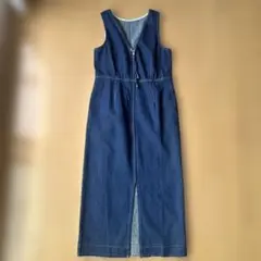 デニム ノースリーブ ロングワンピース ジレ ロペピクニック vis JUN