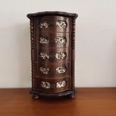 SEIKO JAPAN Music Box 木製 ジュエリーチェスト 5段