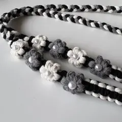 スマホショルダー　スマホストラップ　ハンドメイド　マクラメ