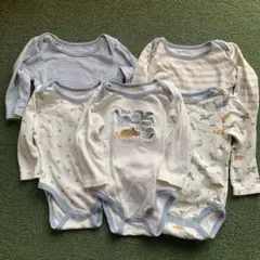 恐竜刺繍入りロンパース5点セット