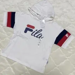 FILA フード付き Tシャツ 110cm ホワイト