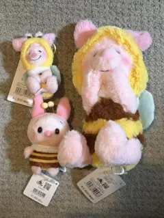 くまのプーさん ピグレット ハチ ぬいぐるみ マスコット ディズニーストア