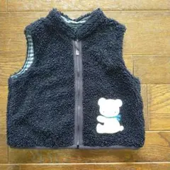 【現行品】ファミリア　ボアベスト 80cm