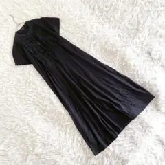 《JOSEPH》 (S) ピンタックカットソーワンピース バンドカラー モノクロ