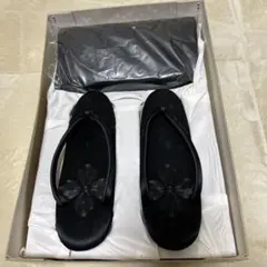 ひ*読様 黒　和装用バッグ、草履