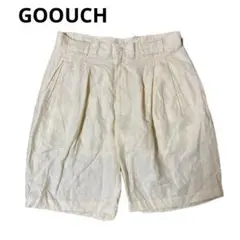 GOOUCH リネン 100% ショートパンツ 90s ベージュ　キナリ　32のサムネイル