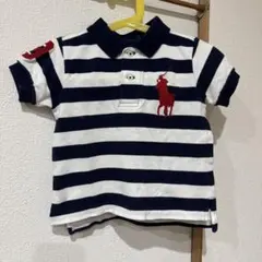 ポロラルフローレン　ポロシャツ　ベビー　ネイビー×ホワイトのサムネイル