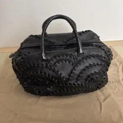 Bottega Venetaブラックレザー ハンドバッグ