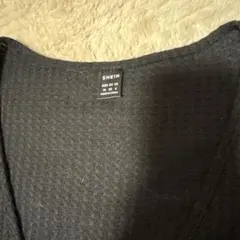 SHEIN ブラック カットソーワンピース M