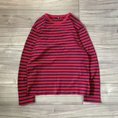 OLD UNIQLO striped l/s tee L archive 短丈のサムネイル