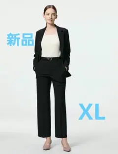 新品未使用　GU　ウォッシャブルストレートパンツZ+X　XLのサムネイル