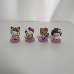 チョコエッグハローキティコラボレーション ミニフィギュア 4体セット