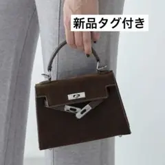 新品タグ付き　ザッカボックス　スウェードミニハンドバッグ