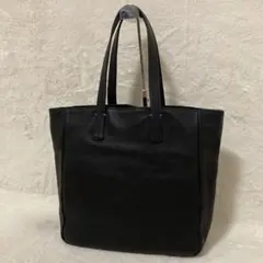 ハッシュタグ トートバッグ ビジネス シボ革 ブラック A4収納 - メルカリ