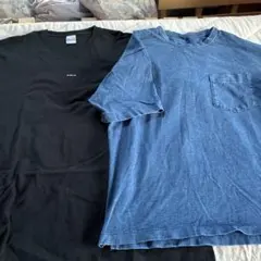つ*ゲ様 UNIQLO、ブルーL.ユナイテッドアスレXL 黒 Tシャツ