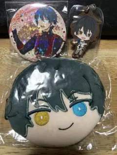 あんスタ 影片みか 缶バッジ ラバーストラップ ポーチ 3点セット