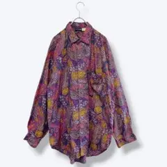 3点¥10,000 ビンテージ 古着 卸 レトロ 80's 総柄シャツ