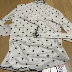 【新品、未着用】FRIFUL シースルーポルカドット長袖シャツ
