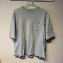 coen ポケット付き Tシャツ ライトブルー Lサイズのサムネイル