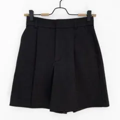 gu　ジーユー　S　ブラッシュド ジャージー ショートパンツ　ブラック　秋冬