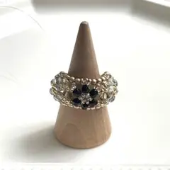 no.880 ビーズの指輪 ビーズリング　ハンドメイド