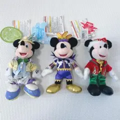 【タグ付き】東京ディズニーランドぬいぐるみバッジ ミッキー　3個セット