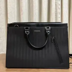未使用　mr JUNKO ビジネスバッグ ブラック ストライプ　値下げしました