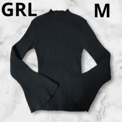 GRL モックネックフレアスリーブニットトップス［k9209d］Mサイズ