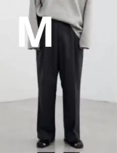 LIDNM WOOL HERRINGBONE SLACKS Mサイズ