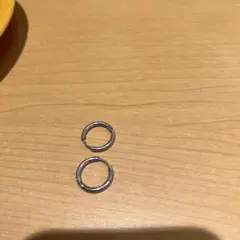 金属製フープピアス2個セット