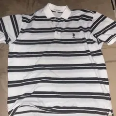 U.S. POLO ASSN. ポロシャツ ボーダー柄 L