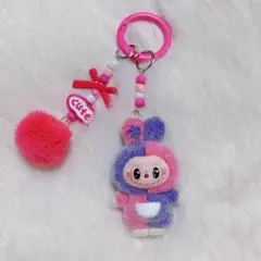 ラブブ のぬいぐるみキーホルダー✨ Labubuミクスカラー 3個